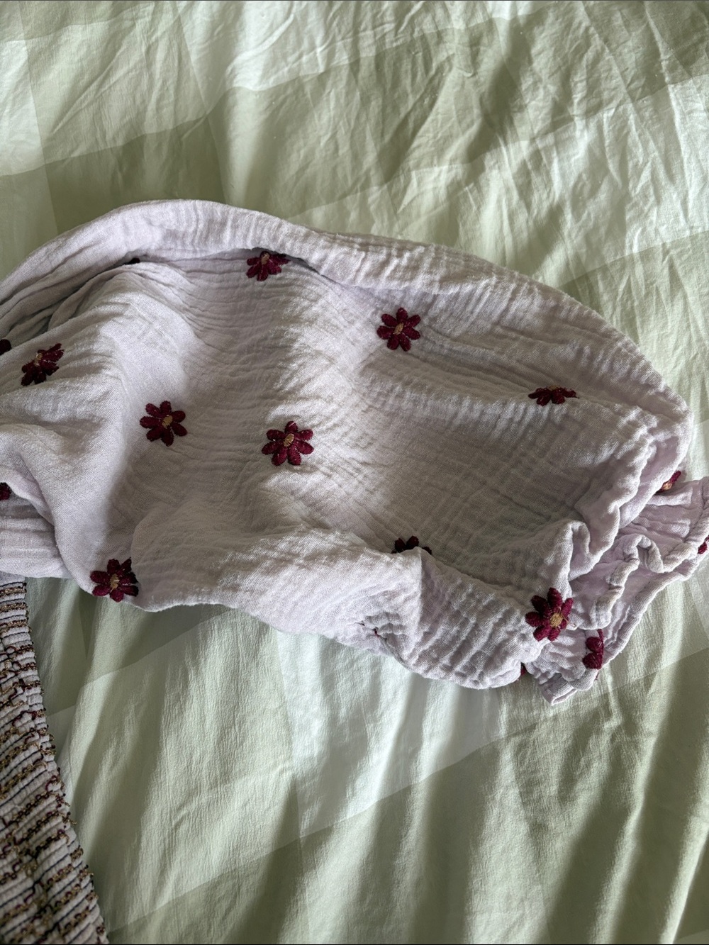Free People Dress with Red Floral Embroidery, M, - Picture 4 of 6